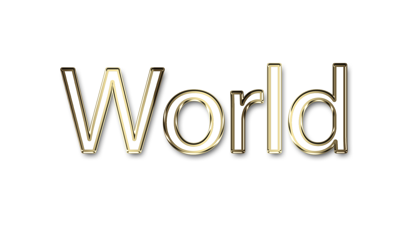 World png, word World png, World word png, World text png, World letters png, World word art typography PNG images, transparent png